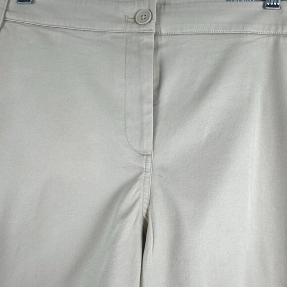 Talbots Shorts Size 16 Beige Khaki Buttons Cotton Spandex Stretch NWT SS-2082 - Picture 3 of 11